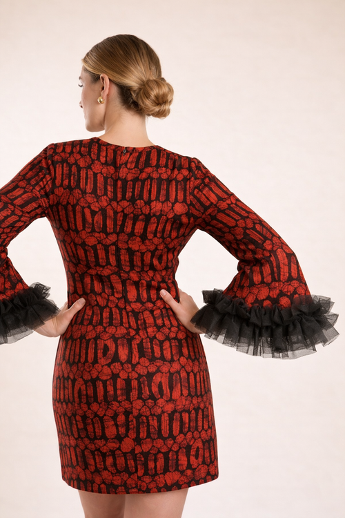Aura Dress – Crimson
